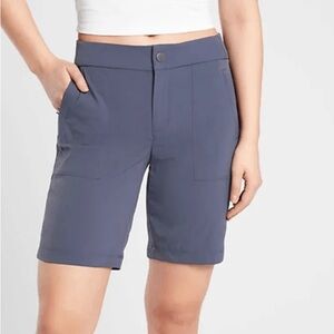 Athleta Trekkie Bermuda 2.0 Women's Blue Shorts - Size 8